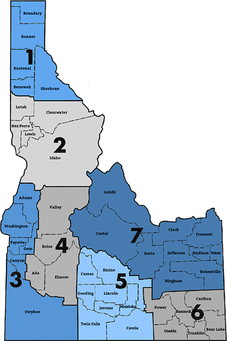 Idaho Judicial Districts